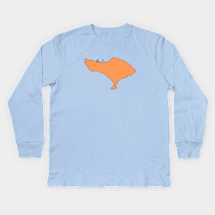 Bali Serenity: Minimalist Island Escape Kids Long Sleeve T-Shirt